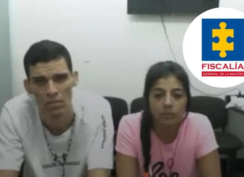 Wilmer Rafael Torres Torres y Stefhanny Michel Amarillo Viviesca, pese a que no aceptaron los cargos, los elementos probatorios permitieron que fueran imputados. Foto: Fiscalía General de la Nación