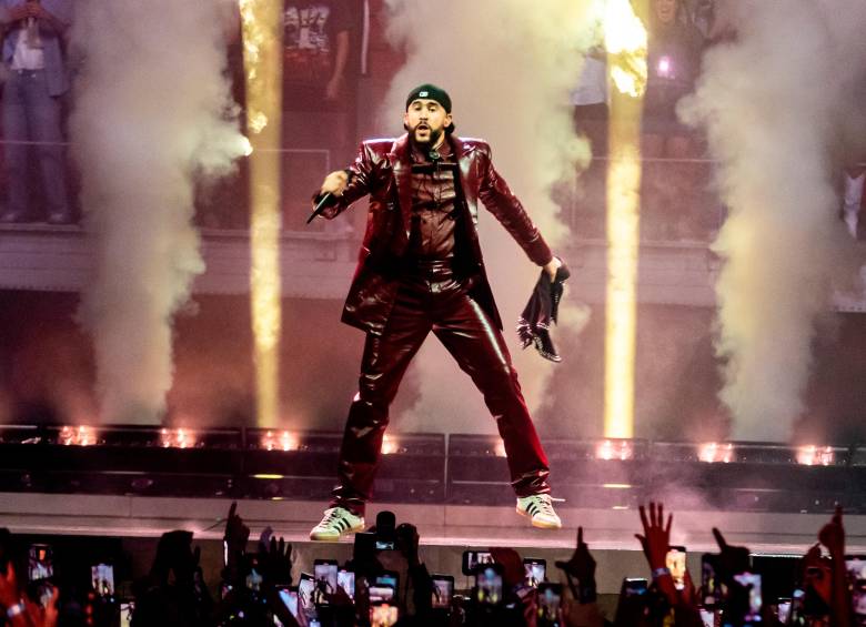Benito Antonio Martínez Ocasio, conocido con el nombre de Bad Bunny, se presentará el viernes, sábado y domingo en el Atanasio Girardot. Foto Getty.