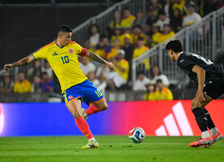 James Redríguez, capitán del seleccionado nacional. Frente a Nueva Zelanda no tuvo mucho protagonismo. FOTO CORTESÍA FCF