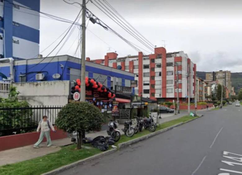 Sector del restaurante en Cedritos, Bogotá. FOTO: GOOGLE SV