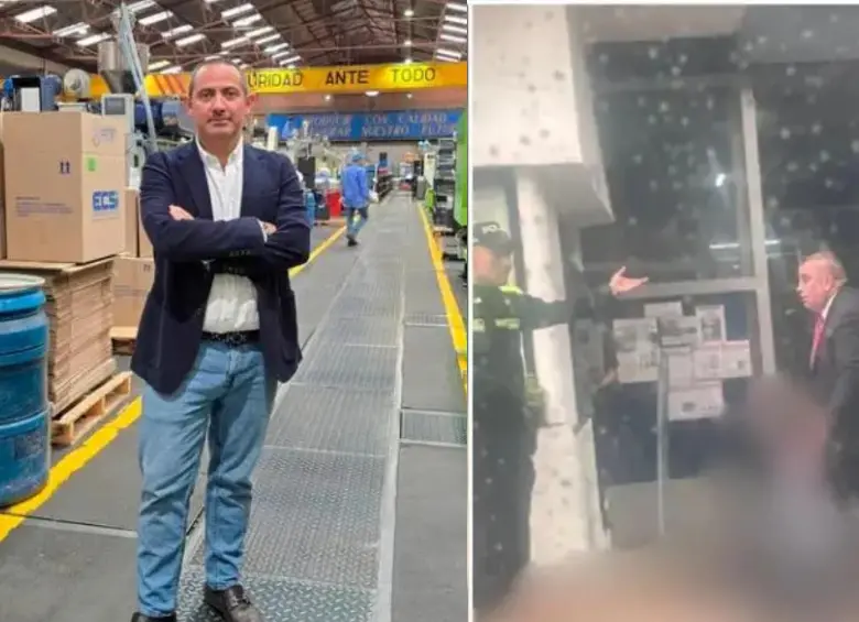 El empresario Gustavo Andrés Aponte y su escolta, Luis Gabriel Gutiérrez, fueron asesinados en la calle 85 con carrera Séptima, en el norte de Bogotá, en un ataque sicarial que desató polémica por el acceso a cámaras de seguridad. FOTO: Tecnología del Plástico, redes sociales. 