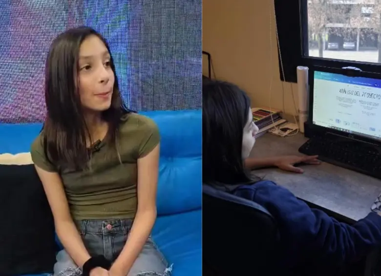 Lara Ghione terminó una diplomatura universitaria a los 12 años mientras aún cursa el último grado de primaria en Rosario. FOTO: Lara Ghione vía instagram. 