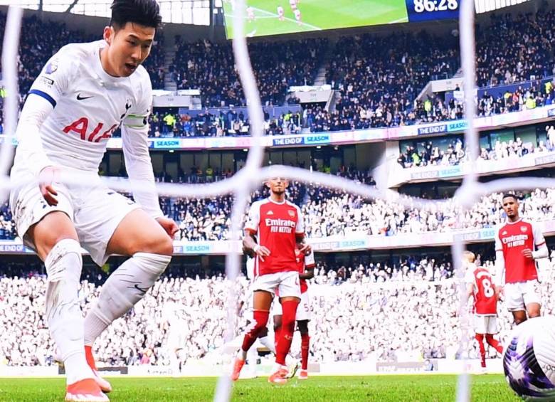 Partido entre Tottenham y Arsenal por la fecha 35 de la Premier League de Inglaterra. FOTO: Tomada de X @premierleague