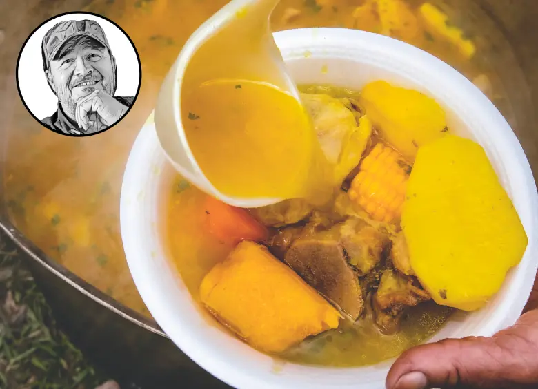Cuenta Álvaro Molina que el sancocho colombiano no existe porque cada región tiene el suyo, pero nada más delicioso que probarlos todos y mejor si es en paseo de olla. FOTO Julio Herrera