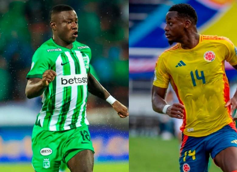 Marino Hinestroza y Jhon Durán estarán juntos en la Selección Colombia para la doble fecha de Eliminatorias ante Brasil y Paraguay. FOTOS: Camilo Suárez y Juan Antonio Sánchez