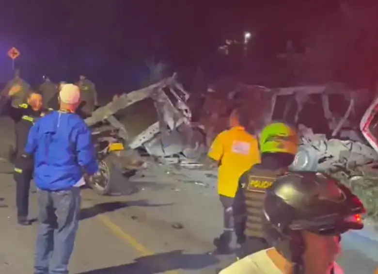 Lugar de la explosión en Palmira en la noche de este viernes. FOTO: Captura de video de redes sociales
