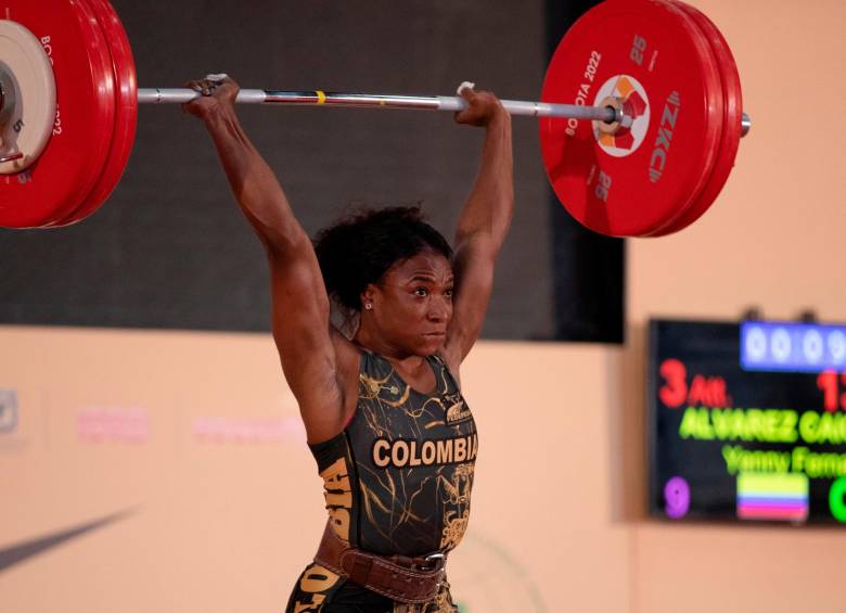 Yenny Álvarez, medallista mundial, es una de las cartas fuertes de Colombia en el levantamiento de pesas. FOTO GETTY