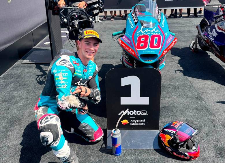 El piloto David Alonso, del Aspar Team, es uno de los corredores con mejor proyección para llegar al Moto GP en los próximos años. Foto: tomada del x de @AsparTeam