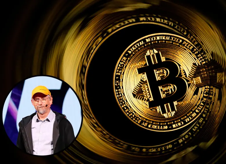 Adam Back, en el círculo, es el candidato más probable a ser Satoshi Nakamoto, el creador de Bitcoin. FOTOS: AFP y GETTY