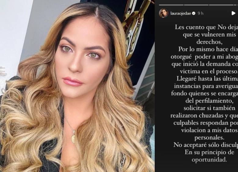 Laura Ojeda salió afectada del caso que rodea a Nicolás Petro y Day Vásquez. FOTO: Instagram @lauraojedae