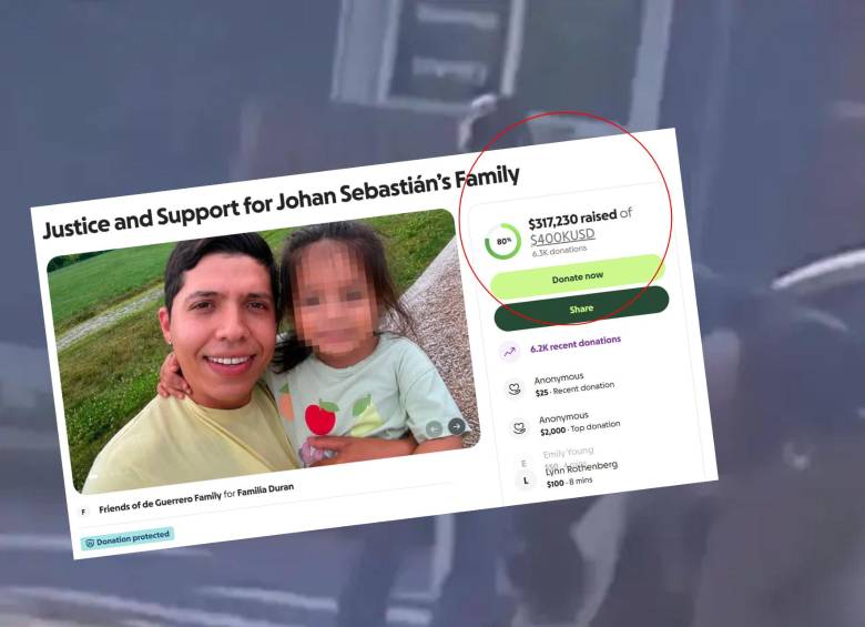 La familia del colombiano asesinado por ICE ya recauda más de US$317.000, cerca del 80% de la meta para cubrir la repatriación y otros gastos. Foto: redes sociales / captura de pantalla GoFundMe