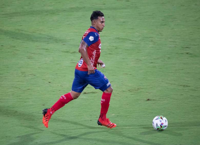 David Loaiza, volante del Medellín. Foto EDWIN BUSTAMANTE