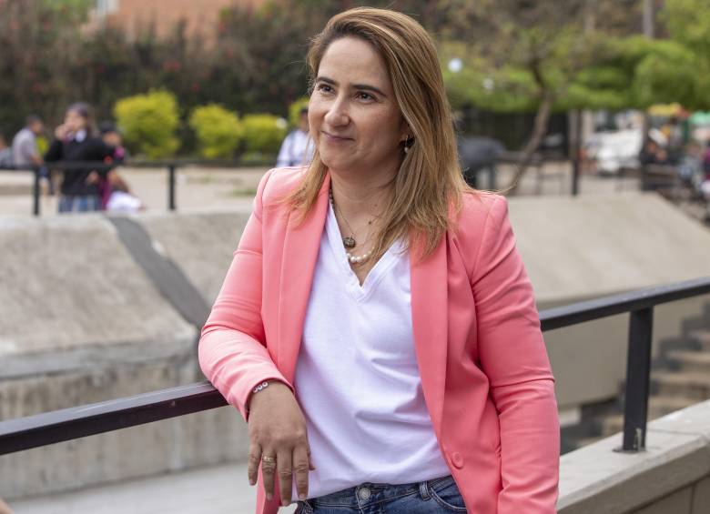 Alexandra Agudelo, exsecretaria de Educación de Medellín, y una de las caras más visibles del escándalo. FOTO: El Colombiano