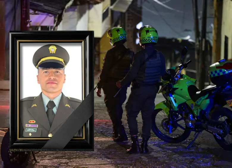 El subintendente Robinson de Jesús Acevedo es otra víctima fatal del ´Plan Pistola´. FOTO: EL COLOMBIANO Y CORTESÍA