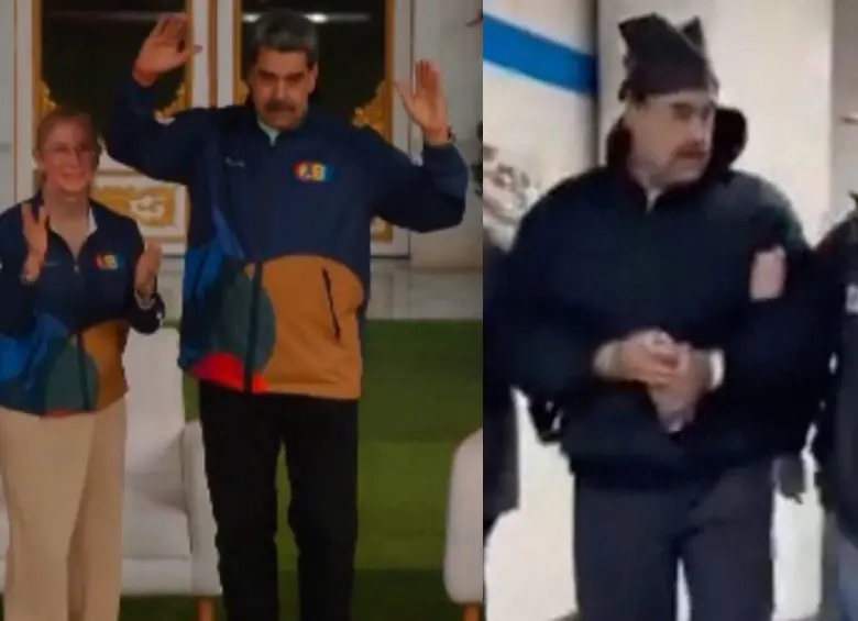Varias apariciones de Nicolás Maduro bailando en medio de la crisis con Estados Unidos habrían sido consideradas por la Casa Blanca como una provocación. Fotos: Captura de video y AFP
