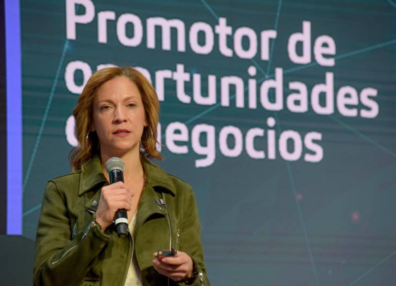 María Claudia Lacouture, presidenta de Amcham Colombia, habló de los desafíos del 2024. FOTO COLPRENSA