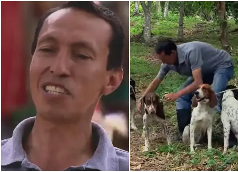 Él es Chejo Marín, campesino colombiano y defensor de la raza en Colombia. FOTO: Cortesía captura de video de Los Informantes