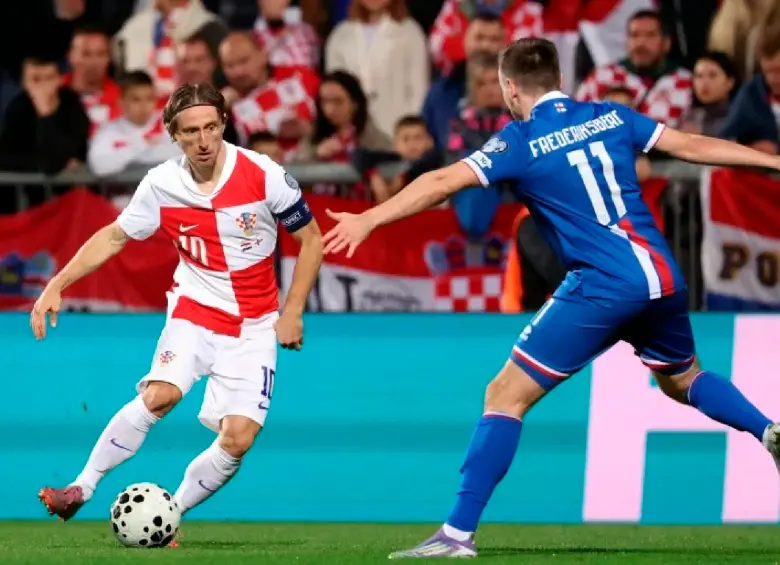 Luka Modric, referente de Croacia, que podría jugar contra Colombia en marzo próximo. FOTO AFP