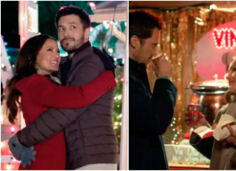 Navidad bajo las luces y el encanto del champán, dos de los estrenos para la temporada de Navidad. FOTOS: Cortesía Netflix 