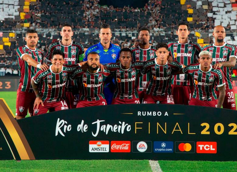 El Fluminense, de Jhon Arias y el argentino Germán Cano, exMedellín, es uno de los mejores equipos de la Libertadores. FOTO TWITTER FLUMINESE