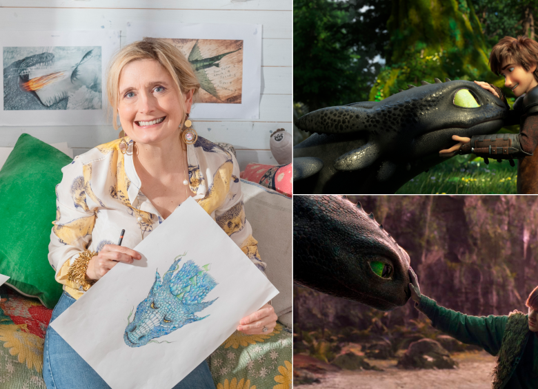 La cinta de live-action (con personajes reales) de Cómo entrenar a tu dragón se estrena este jueves en Colombia. Foto cortesía Heather Chuter y Universal Pictures. 