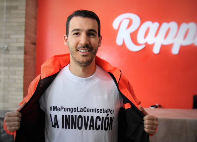 Cofundador de Rappi, Simón Borrero, en evento de innovación en 2017. FOTO: Colprensa