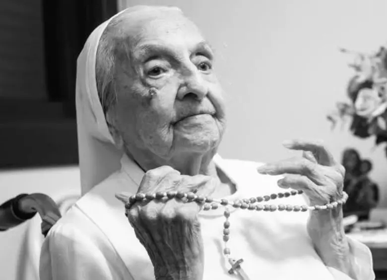 La monja brasileña Inah Canabarro Lucas, es la segunda monja más longeva de la historia, después de la francesa Lucile Randon, que vivió hasta los 118 años. FOTO: REDES SOCIALES