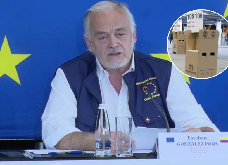 Las declaraciones las dio el jefe de la misión, Esteban González Pons, en una rueda de prensa. Foto: Redes sociales. 