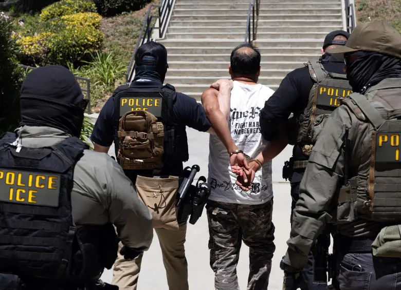La mayoría de las capturas contra inmigrantes se hacen en el borde sur de los Estados Unidos. Foto: AFP