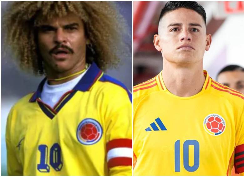 Tras un paso gris por la MLS y entre fuertes cuestionamientos, James Rodríguez se transforma con la camiseta de Colombia. De cara al debut mundialista, el mismísimo Carlos Valderrama aviva la ilusión de un país: “Volvió el crack”. FOTO: Getty y FCF