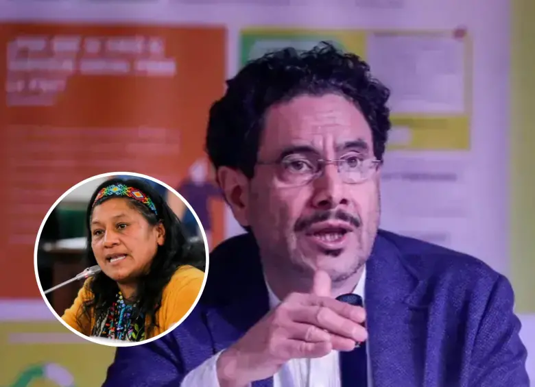 Iván Cepeda y Aída Quilcué. Foto: Colprensa y redes sociales Aída Quilcué