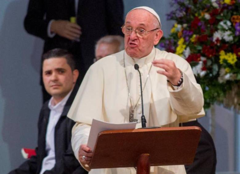 El Papa Francisco en medio de una intervención pública. FOTO: JUAN ANTONIO SÁNCHEZ