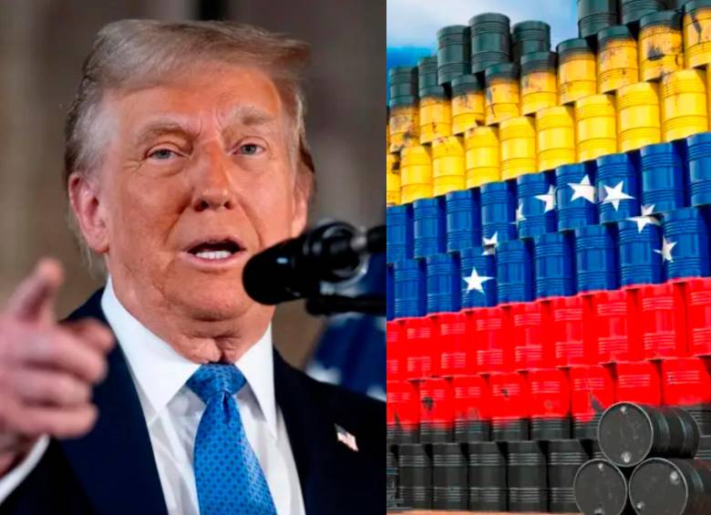 El presidente de Estados Unidos, Donald Trump, dijo que ese país venderá hasta 50 millones de barriles de petróleo de Venezuela. FOTO GETTY