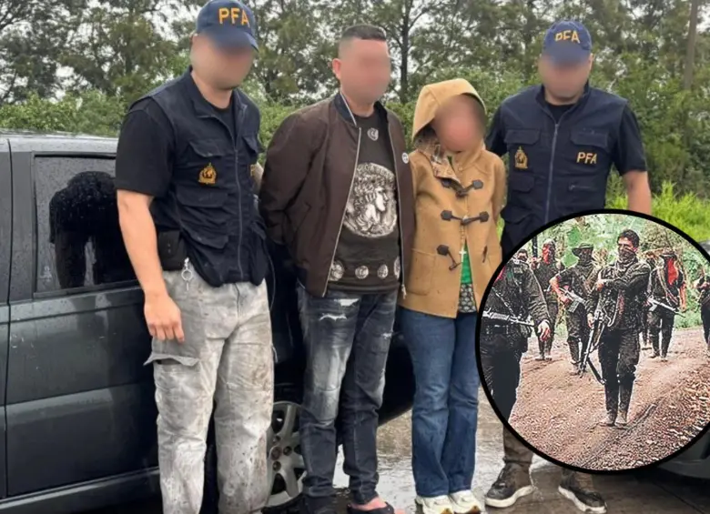 Harold Ardila y Mayerly Zulay fueron capturados en Argentina y son acusados de pertenecer a una red de lavado de activos que ha blanqueado durante años los dineros ilegales del ELN. Fotos: @patobullrich y Colprensa