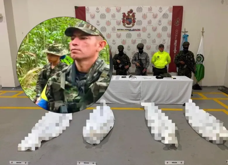Alias El Ruso coordinaba uno de los corredores logísticos prioritarios para las disidencias de Iván Mordisco. Fotos: Cortesía y Ejército Nacional. 