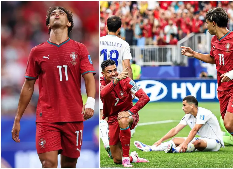 João Félix, de 26 años, con la camiseta de Portugal en el Mundial 2026. FOTO: Tomada de las redes sociales de @joaofelix79.