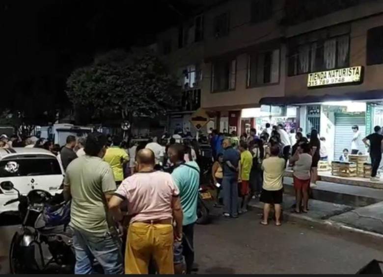 Lugar donde ocurrieron los hechos en Floridablanca, Santander. FOTO: Tomada de redes sociales