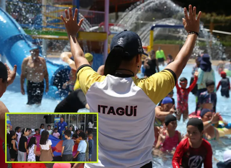 Imágenes de referencia de las vacaciones creativas en Itagüí. FOTO: Cortesía