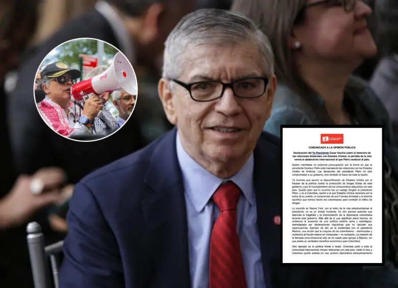El expresidente César Gaviria le envió una carta a Petro criticando el manejo de las relaciones exteriores en su mandato. FOTOS: Colprensa, Presidencia y cortesía Partido Liberal