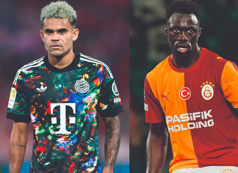 Luis Díaz (Bayern de Múnich), Dávinson Sánchez (Galatasaray) y Luis Javier Suárez (Sporting de Lisboa) tienen partidos este martes en la Liga de Campeones. FOTOs getty 