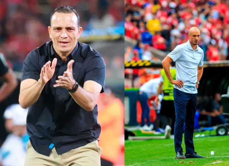 Los entrenadores antioqueños Alejandro Restrepo y David González son considerados como unos de los mejores representantes de la “nueva era” de técnicos en el país. Foto: Manuel Saldarriaga y Camilo Suárez