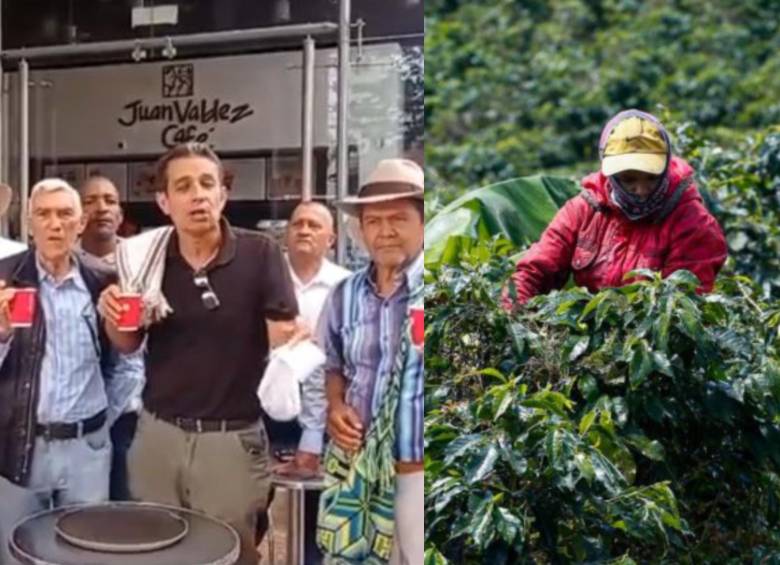 Anunciaron que se va a mover la fecha del paro nacional de cafeteros que estaba previsto para este lunes 25 de septiembre en todo el país. FOTO: Captura video Twitter Unión de Cafeteros Colombia y Archivo