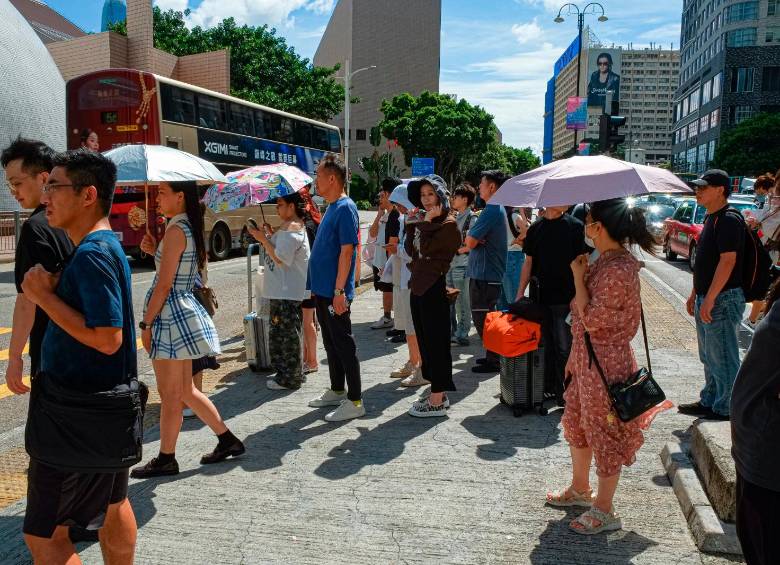 Así se vive la ola de calor en Hong Kong. FOTO Getty
