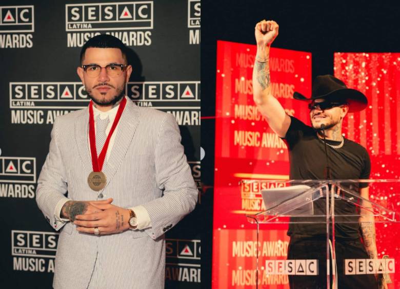 Kapo durante su presentación y reconocimiento como Compositor del Año en los SESAC Latina Music Awards 2026 en Los Ángeles. Foto: Instagram @yosoytukapo