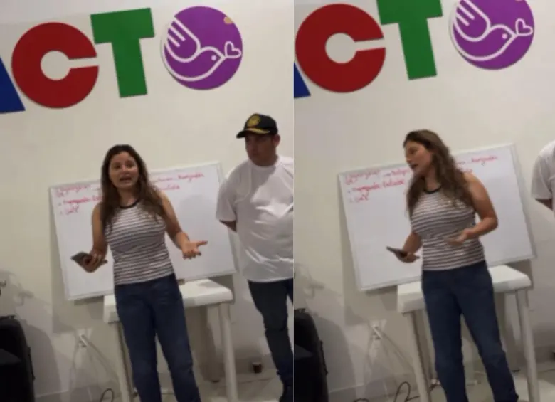 El video se difundió a través de las redes sociales, presuntamente, en una reunión del movimiento desde Bucaramanga. Foto: Redes sociales