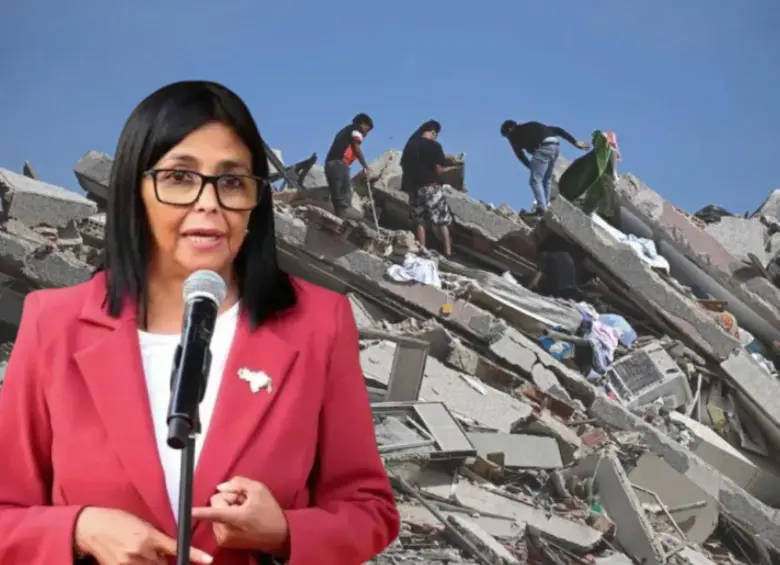 Los reclamos al manejo que ha tenido el liderazgo de Delcy Rodríguez en el país vecino tras los sismos han colmado las redes sociales en las semanas posteriores al desastre natural. Foto: AFP