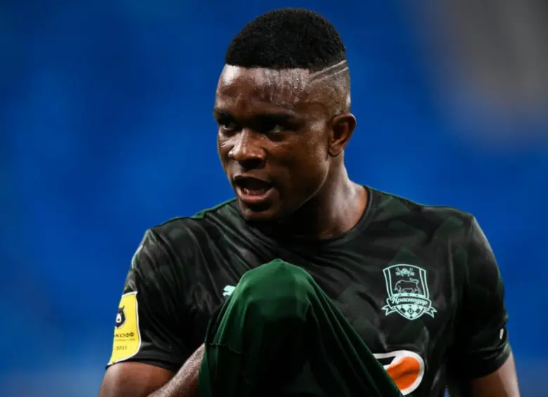 Jhon Córdoba, jugador del FK Krasnodar. FOTO: Redes sociales Krasnodar