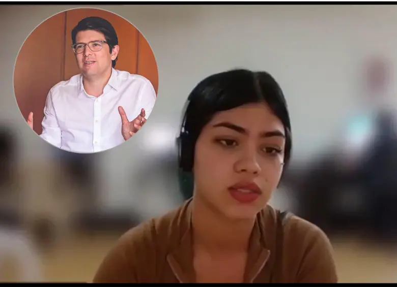 Katherine Martínez Martínez, alias ‘Gabriela’, aceptó su responsabilidad en el asesinato de Miguel Uribe. Foto: captura de video.