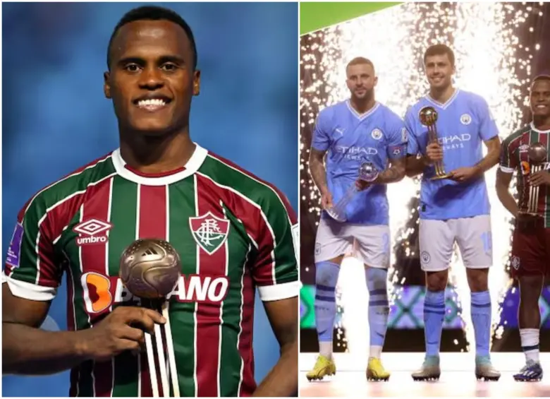 Jhon Arias fue figura del Fluminense, campeón de Copa Libertadores y luego ganó el balón de bronce del Mundial de Clubes 2023. FOTO: Getty