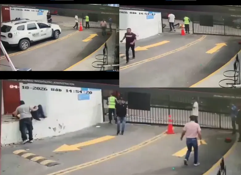 Ataque en set de producción en Bogotá. Foto: captura de video